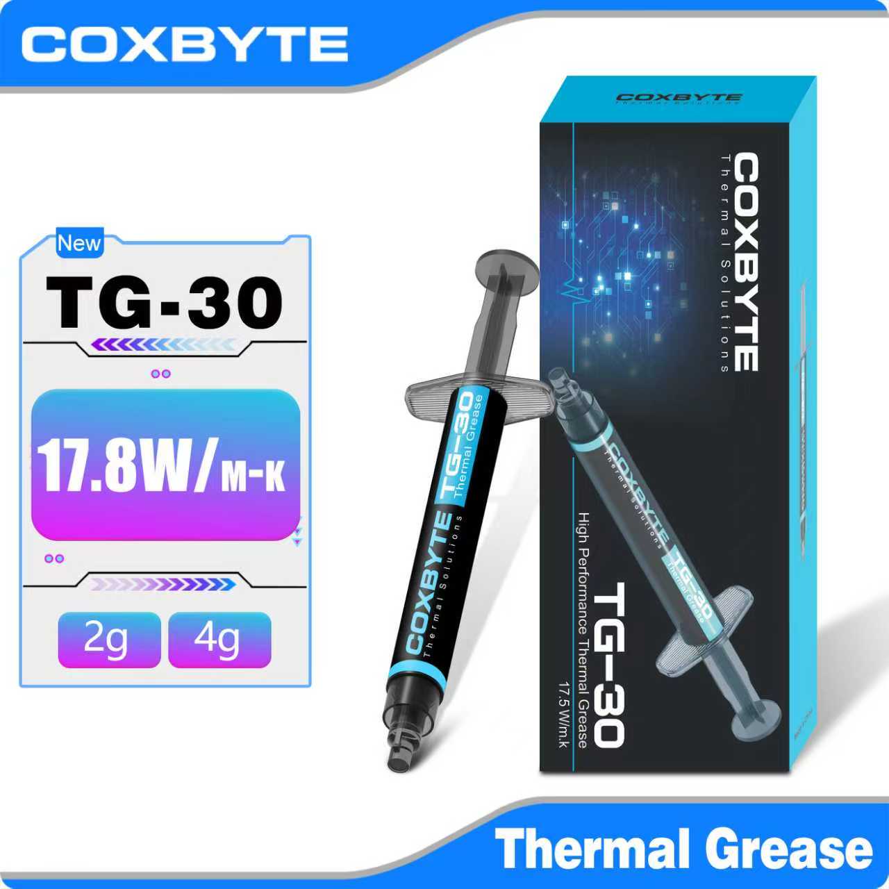Thermal Paste Cpu - Coxbyte 17,5 W/mk pasta térmica TG-30