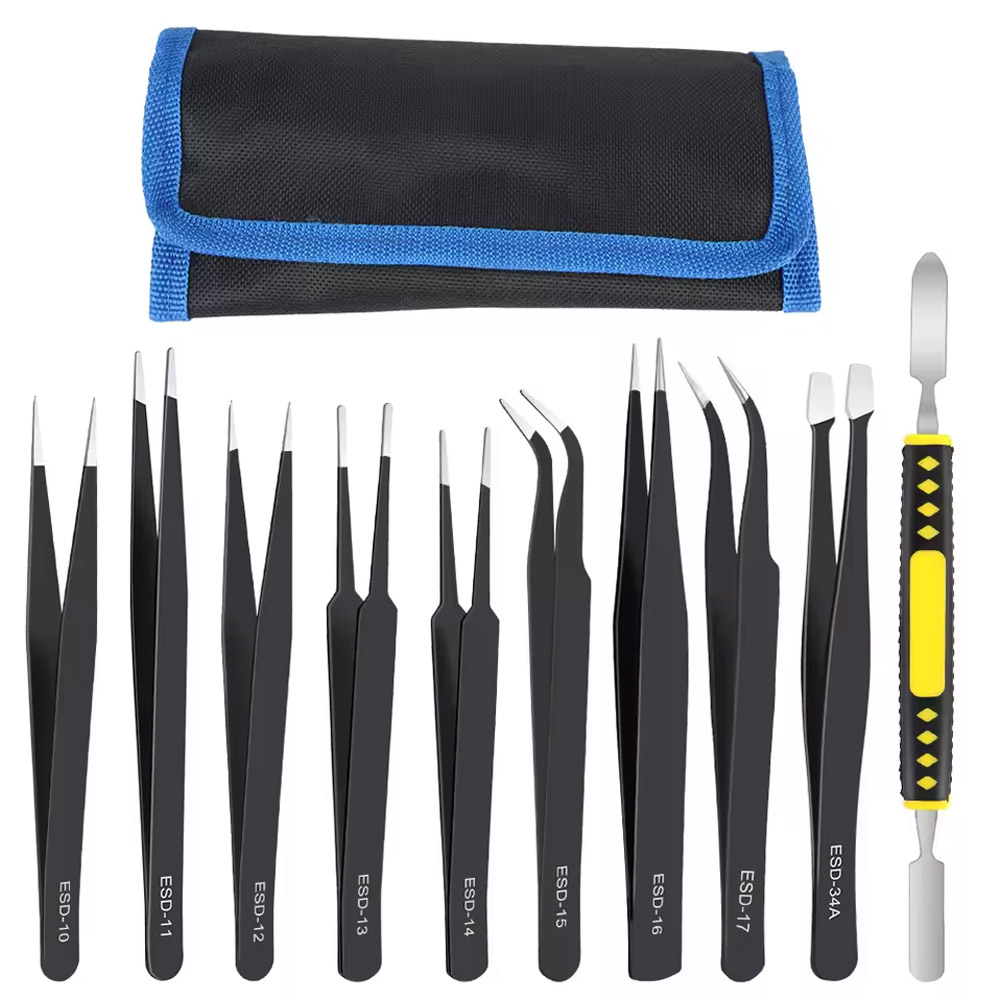 Electronics Repair Parts - 10 unids/set de pinzas rectas y