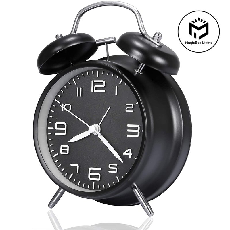 Electronics Repair Desk - Reloj despertador ruidoso de doble campana
