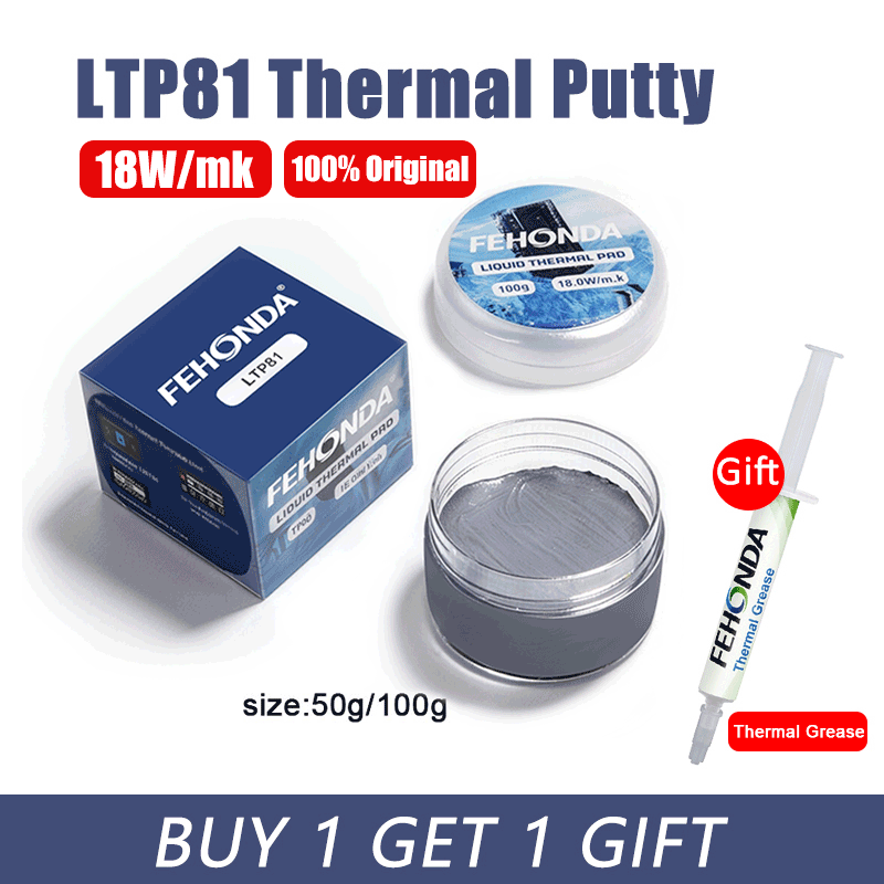 Thermal Paste Cpu - Masilla Térmica Fehonda LTP81 18W/mk 50g,