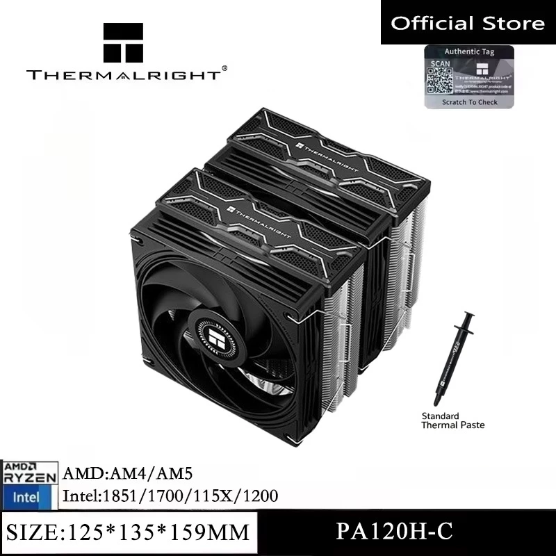 Thermal Paste Cpu - Thermalright PA120H‑C BLACK Enfriador de CPU