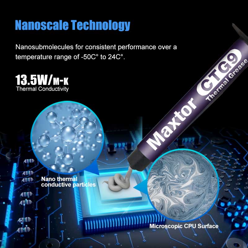 Pasta térmica Maxtor CTG9 1g 2 - Thermal Paste Cpu reseña y precio