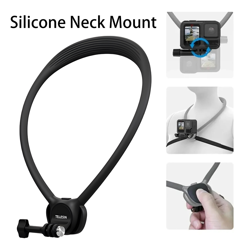 Soporte de cuello de silicona  - Insta360 Camera Go 3 reseña y precio