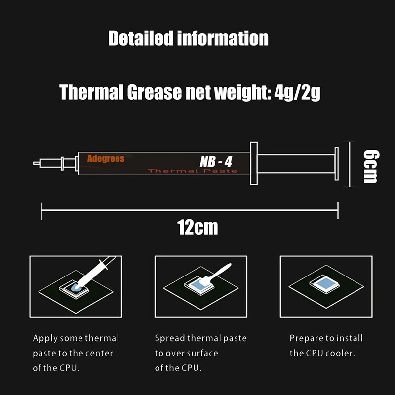 Pasta térmica 18W/mk compuesto - Thermal Paste Cpu reseña y precio