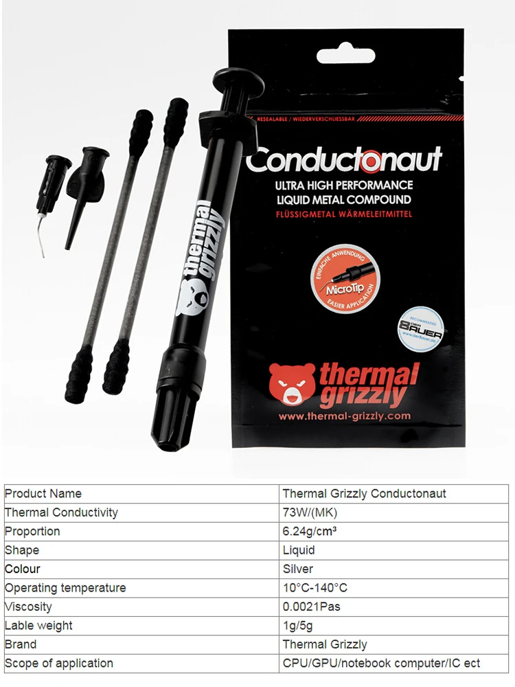 Pasta Térmica de Metal Líquido - Thermal Paste Cpu reseña y precio
